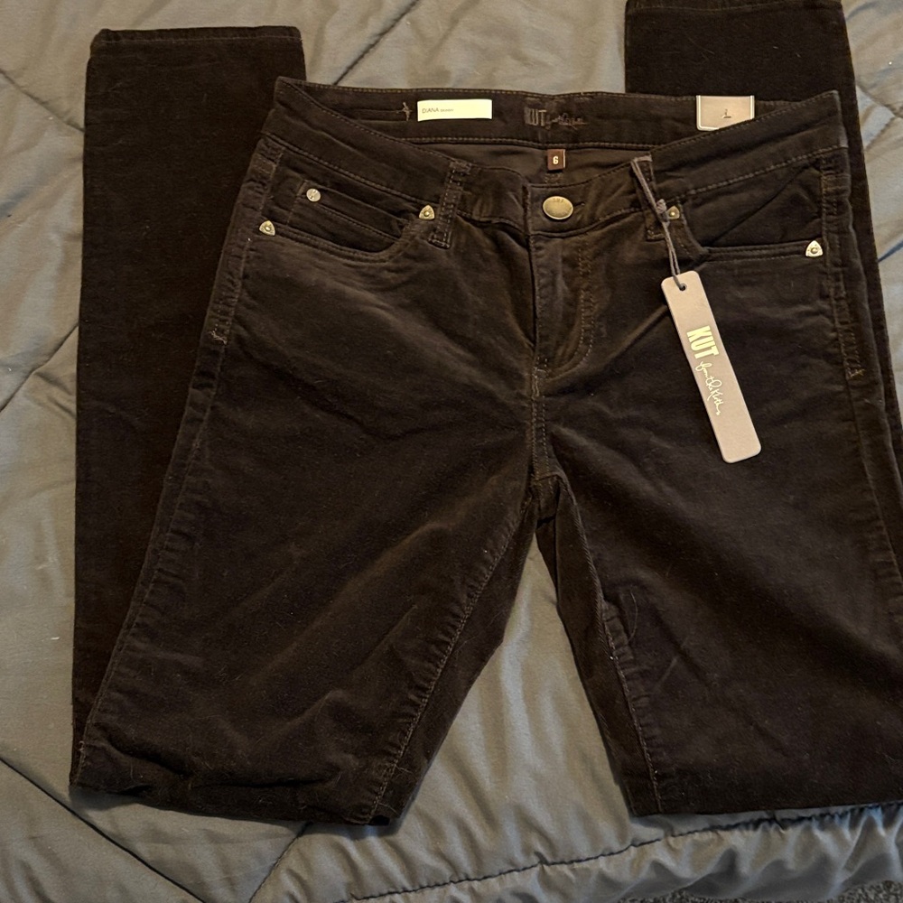 Wit & Wisdom Brown Corduroy Slim